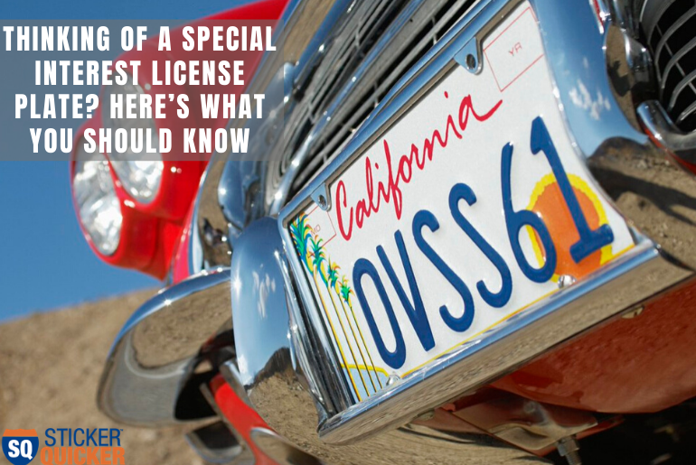 special interest plate