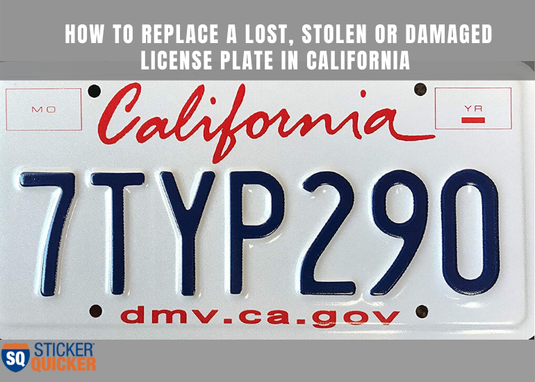 license plate replacement california
