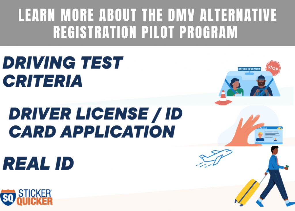 DMV ALTERNATIVE REGISTRATION PROGRAM