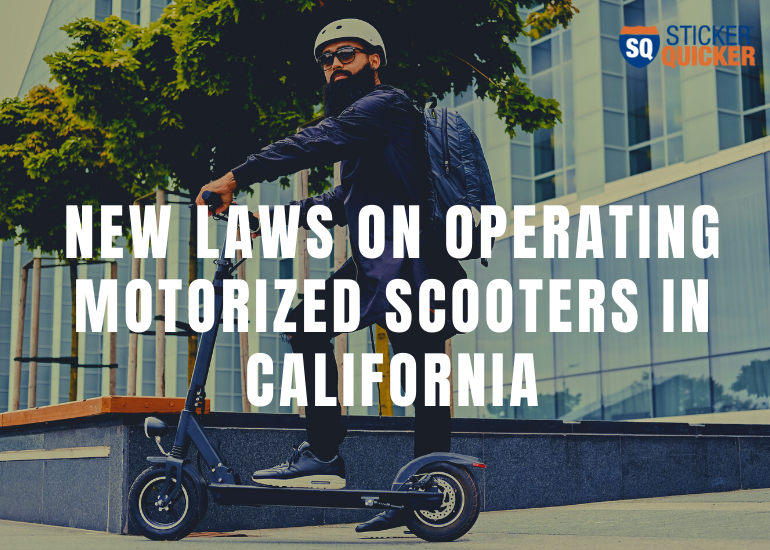 New Laws on Operating Motorized Scooters in California