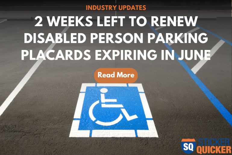 2 Weeks Left To Renew Disabled Person Parking Placards Expiring In June